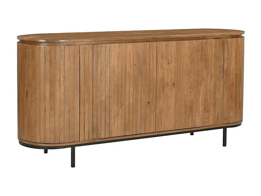 MENTON-Buffet 180 cm en bois massif