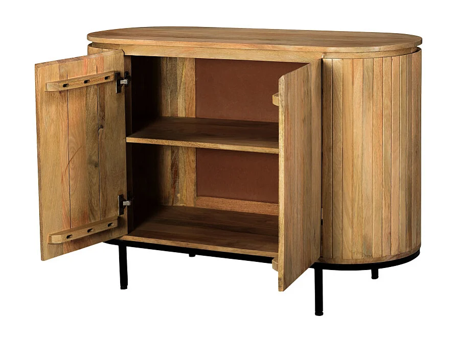 MENTON-Buffet 115 cm en bois massif