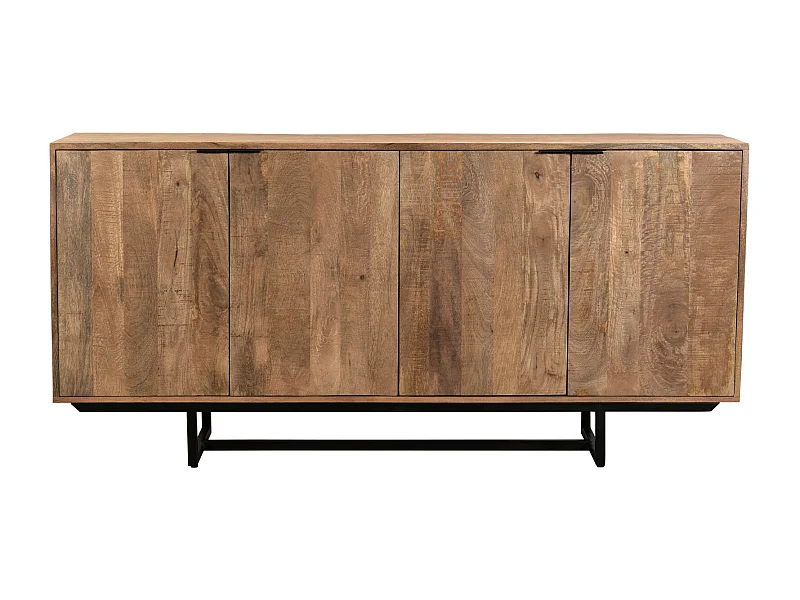 BILBAO-Buffet 185 cm en bois massif et métal