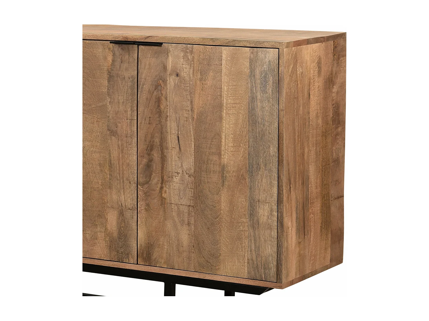 BILBAO-Buffet 185 cm en bois massif et métal