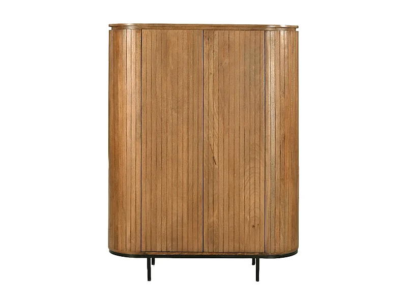 MENTON-Buffet Haut 115 cm en bois massif