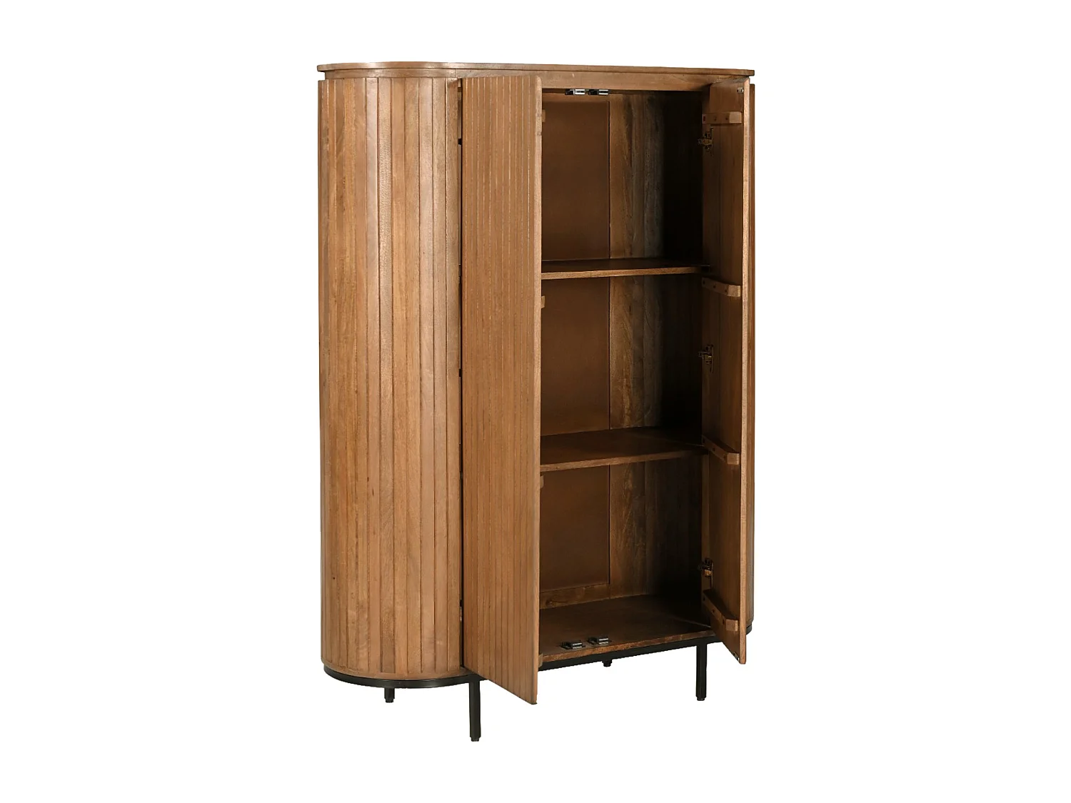 MENTON-Buffet Haut 115 cm en bois massif