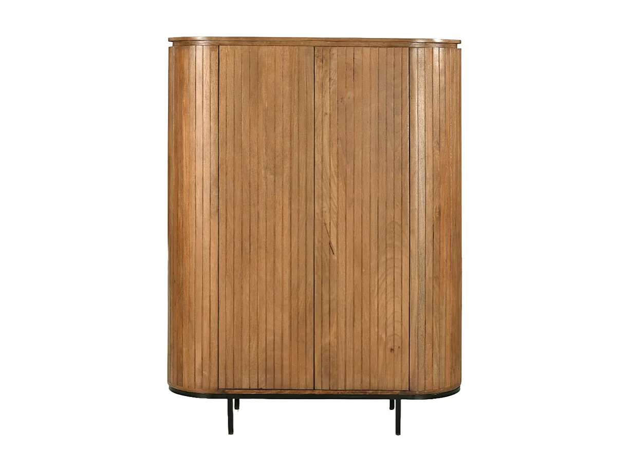 MENTON-Buffet Haut 115 cm en bois massif