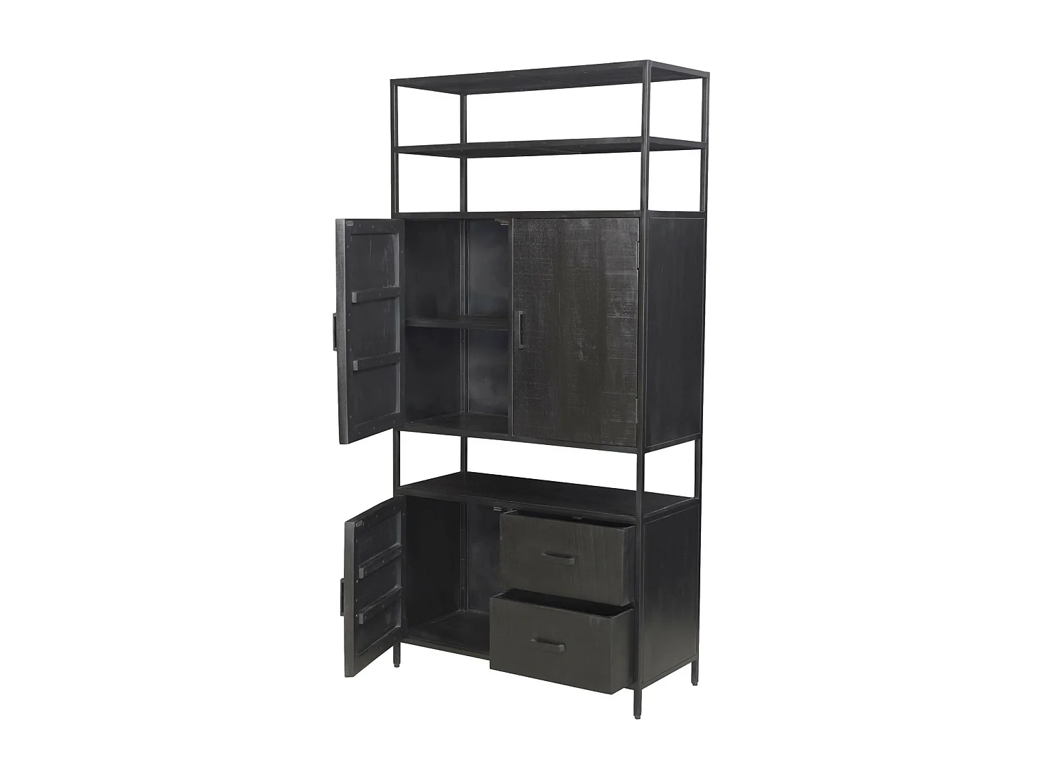 UZES-Librería de madera maciza y metal