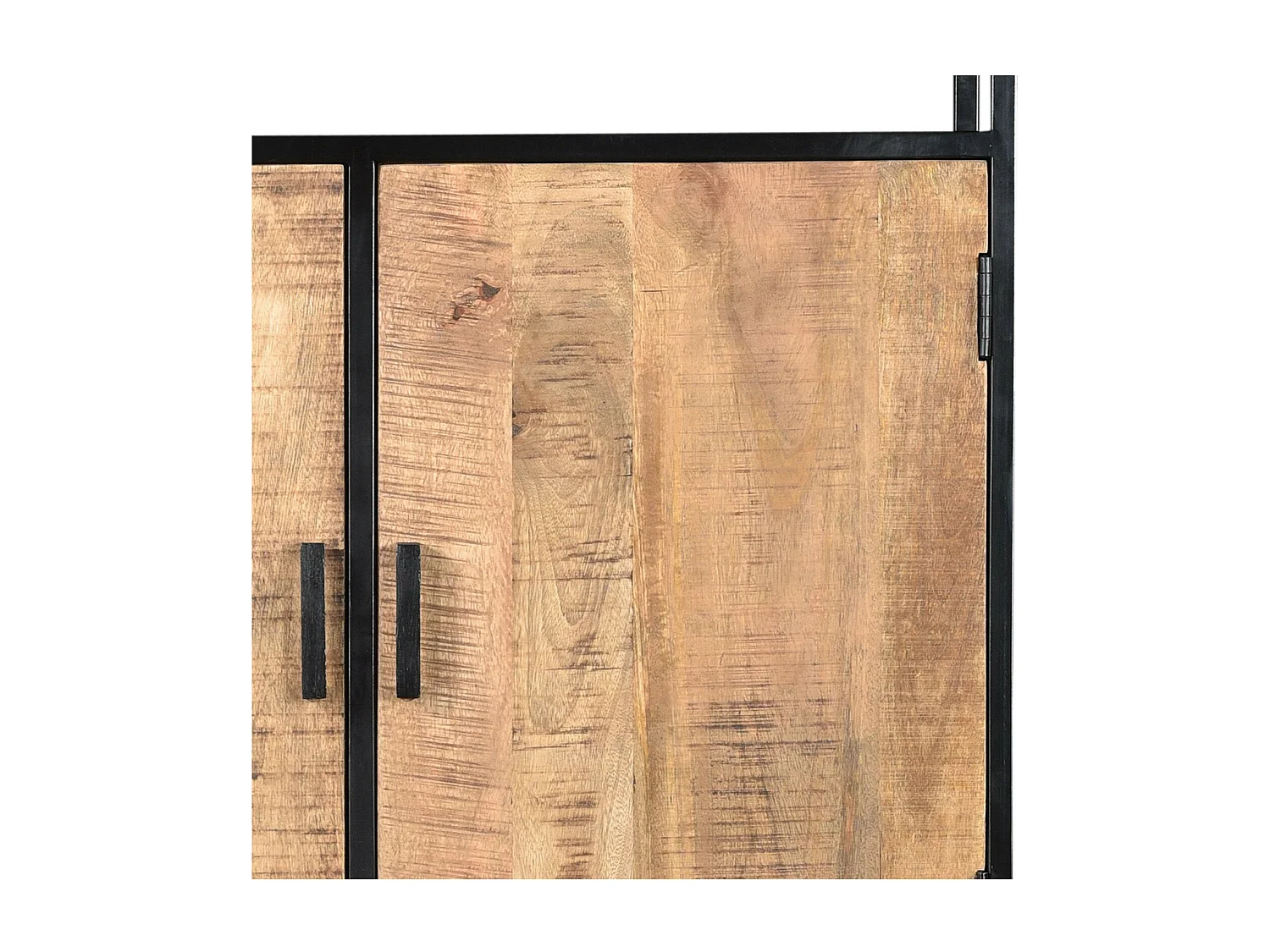 ANGLET-Librería de madera maciza y metal de 100 cm