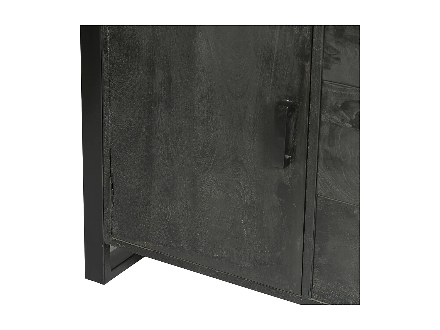 LUZ-Buffet haut en bois massif et métal