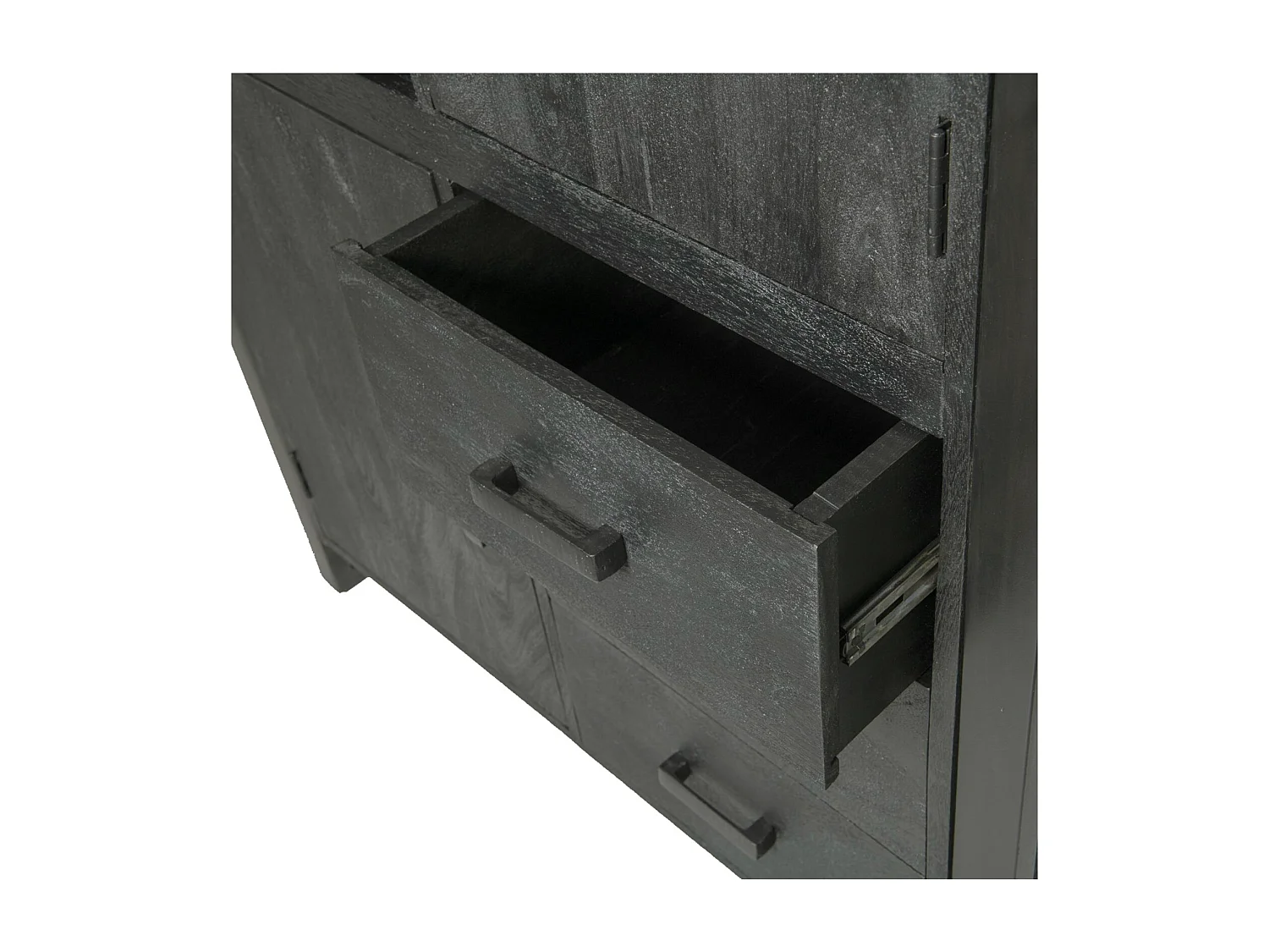 LUZ-Buffet haut en bois massif et métal