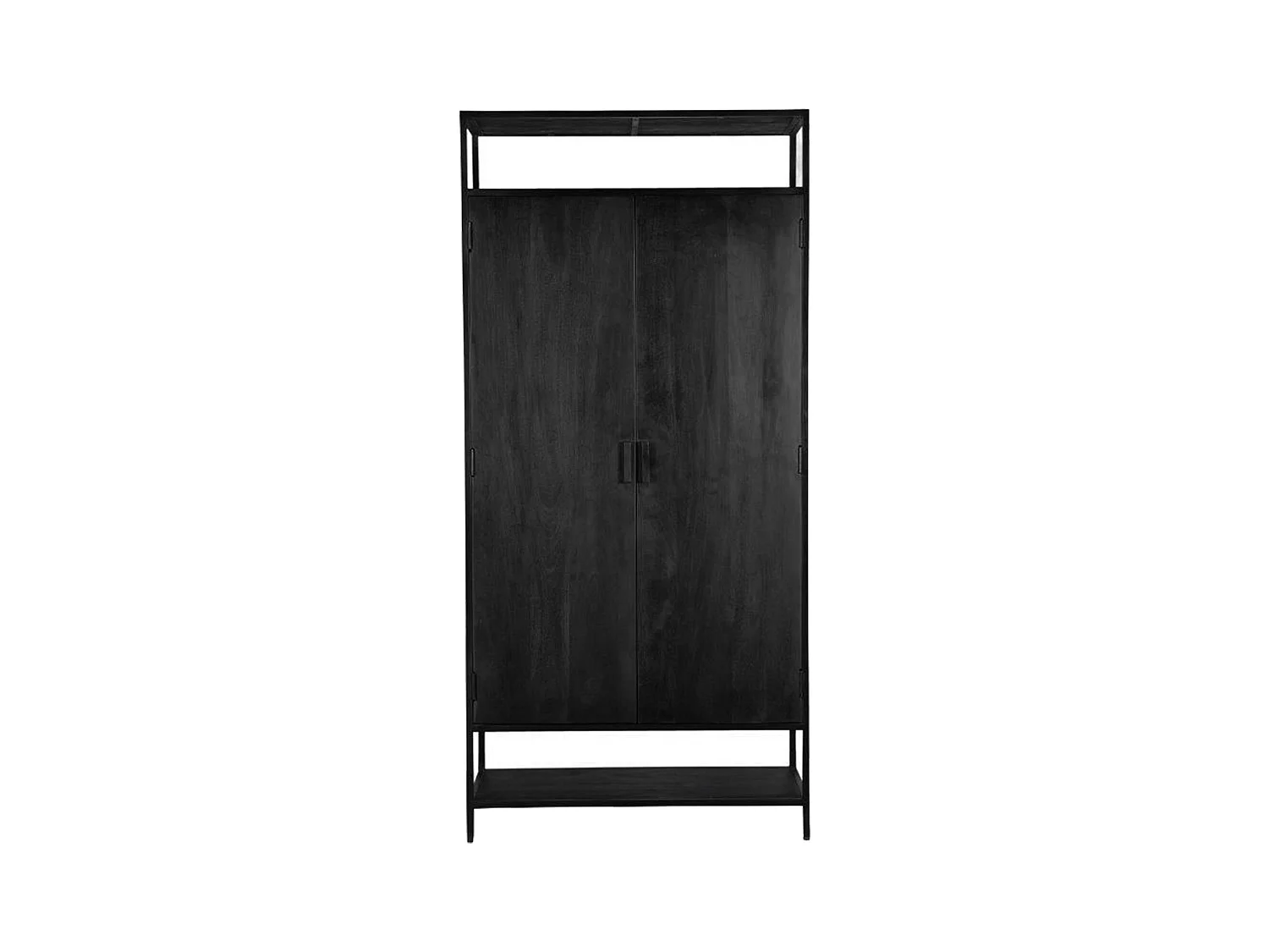 UZES-Mueble alto de almacenaje con 2 puertas madera y metal