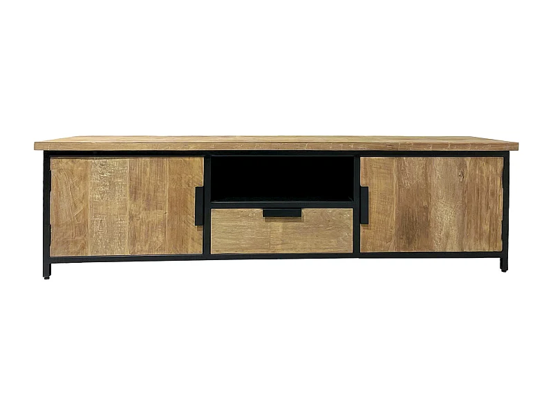KKOPEN-Mueble de TV de 180 cm en teca reciclada