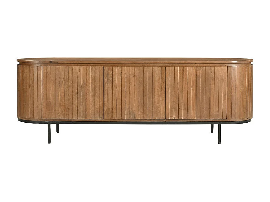 MENTON-Mobile porta TV in legno massello da 170 cm