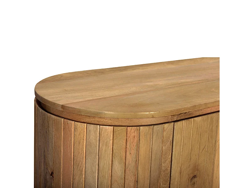 MENTON-Mobile porta TV in legno massello da 170 cm