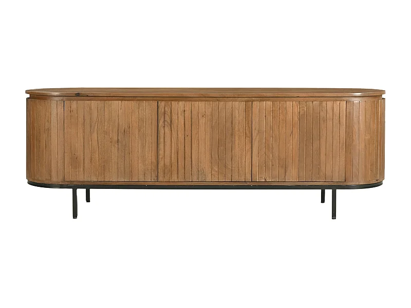 MENTON-Mueble de TV de madera maciza de 170 cm