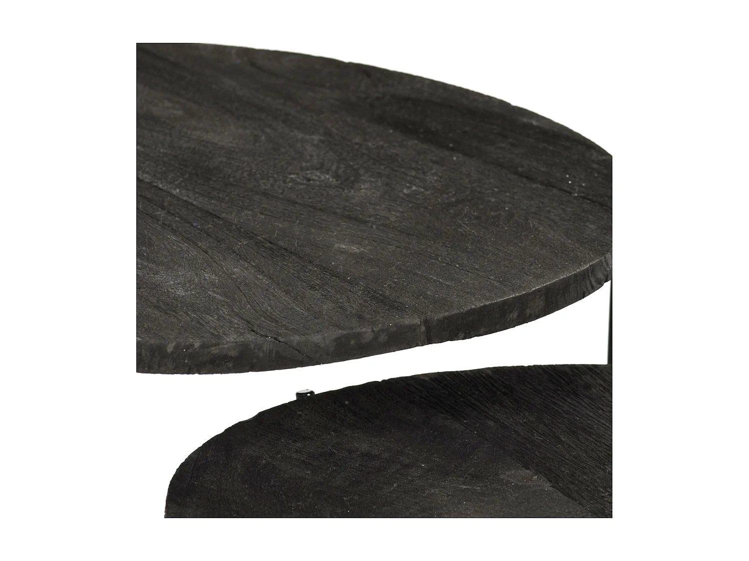 JULIA-Set de 2 Tables basses en bois noir