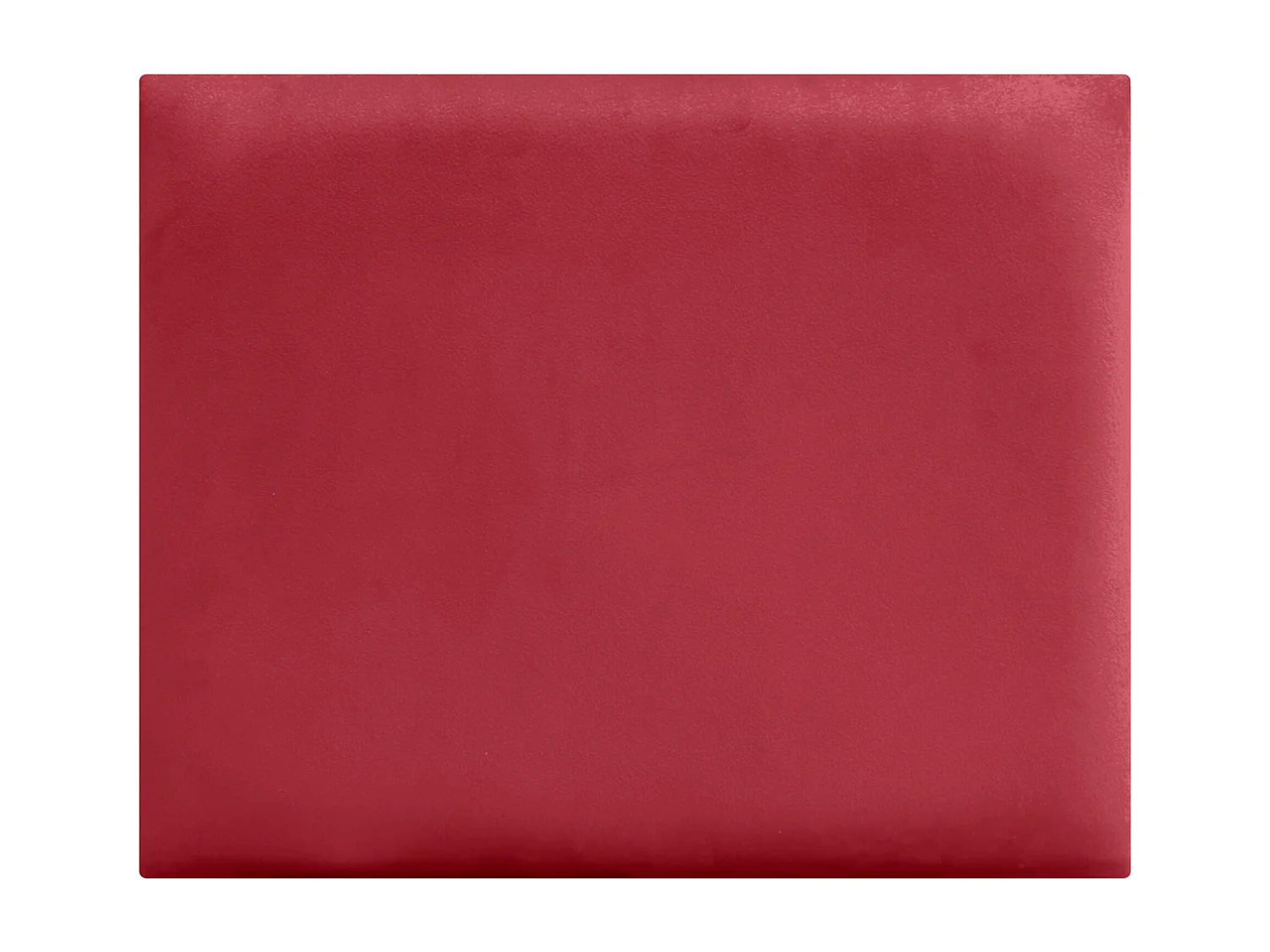 DHOME Premium-Samt-gepolstertes Kopfteil, bestehend aus austauschbaren selbstklebenden Paneelen, luxuriöses gepolstertes Schlafzimmer (Rot, 90 cm)