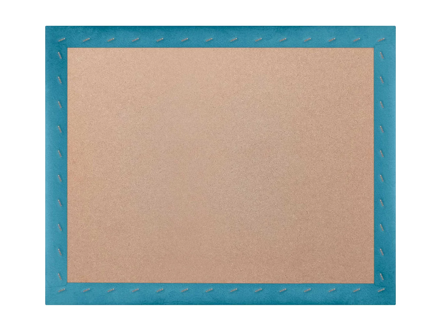 DHOME Tête de lit tapissée en velours de qualité supérieure composée de panneaux autocollants interchangeables pour chambre  (bleu clair, 110 cm)