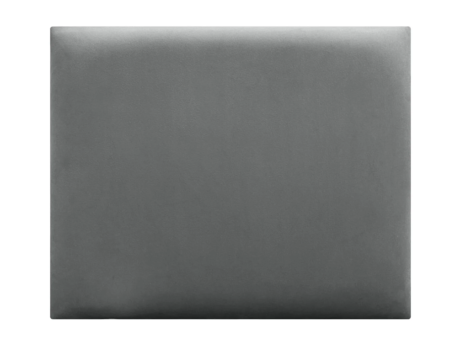 DHOME Tête delit Tapissée en velours de qualité supérieure composée de panneaux autocollants interchangeables pour chambre  (gris cendré, 145 cm)