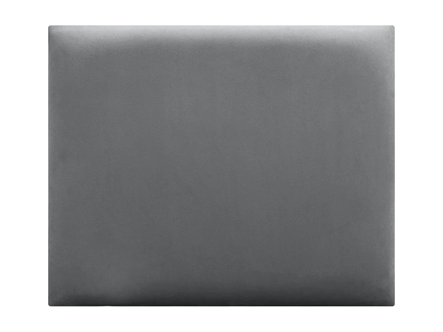 DHOME Tête delit Tapissée en velours de qualité supérieure composée de panneaux autocollants interchangeables pour chambre  (gris cendré, 95 cm)