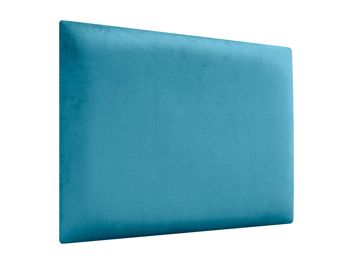 DHOME Tête de lit tapissée en velours de qualité supérieure composée de panneaux autocollants interchangeables pour chambre  (bleu clair, 120 cm)