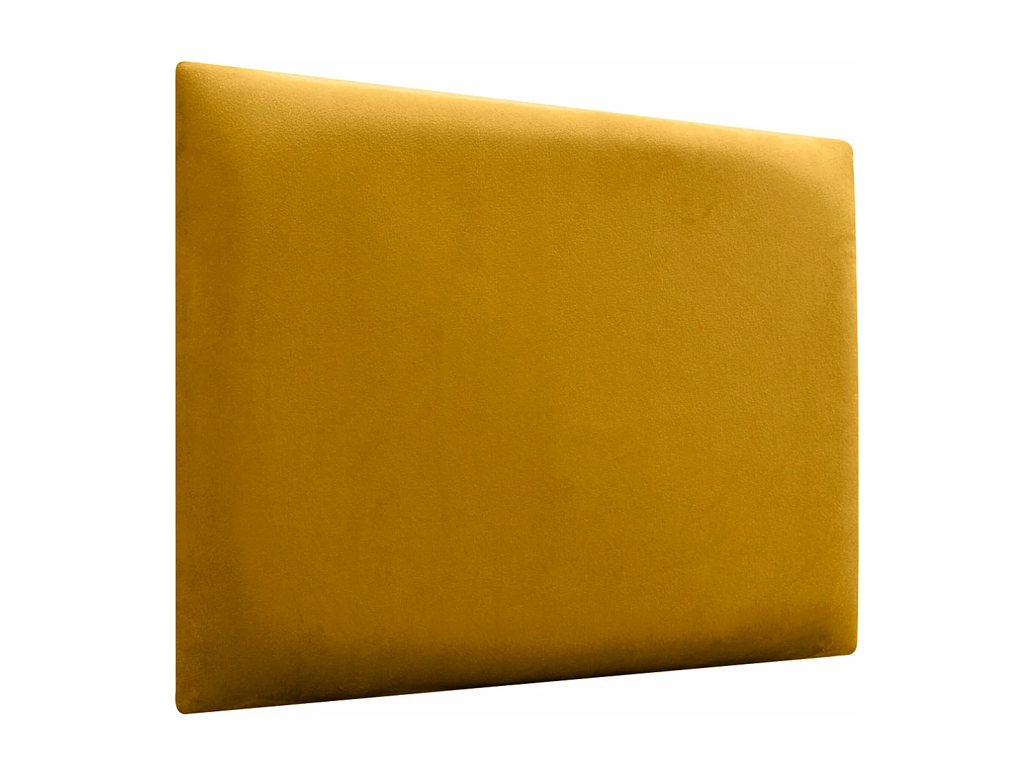 DHOME Cabeceira estofada de veludo premium  composta por painéis autoadesivos intercambiáveis ​​para quarto de luxo acolchoado (mostarda, 105 cm)