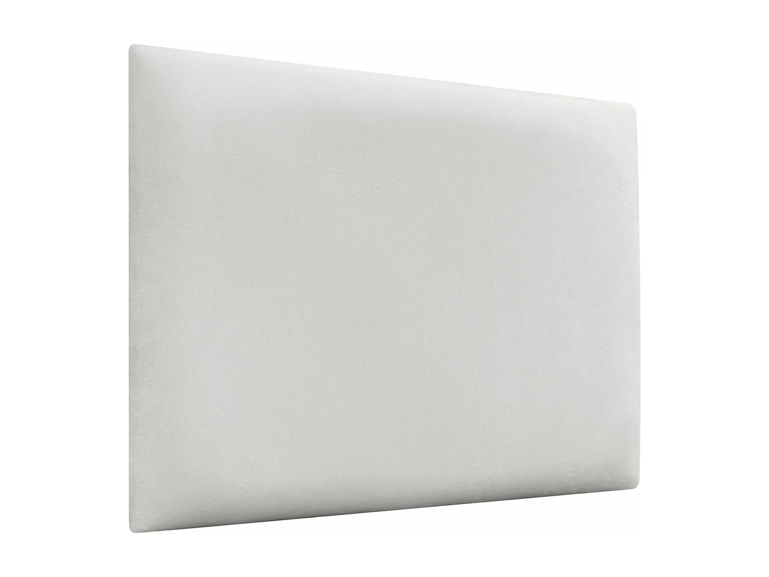 DHOME Cabeceira estofada de veludo premium  composta por painéis autoadesivos intercambiáveis ​​Quarto de luxo acolchoado (branco, 105 cm)