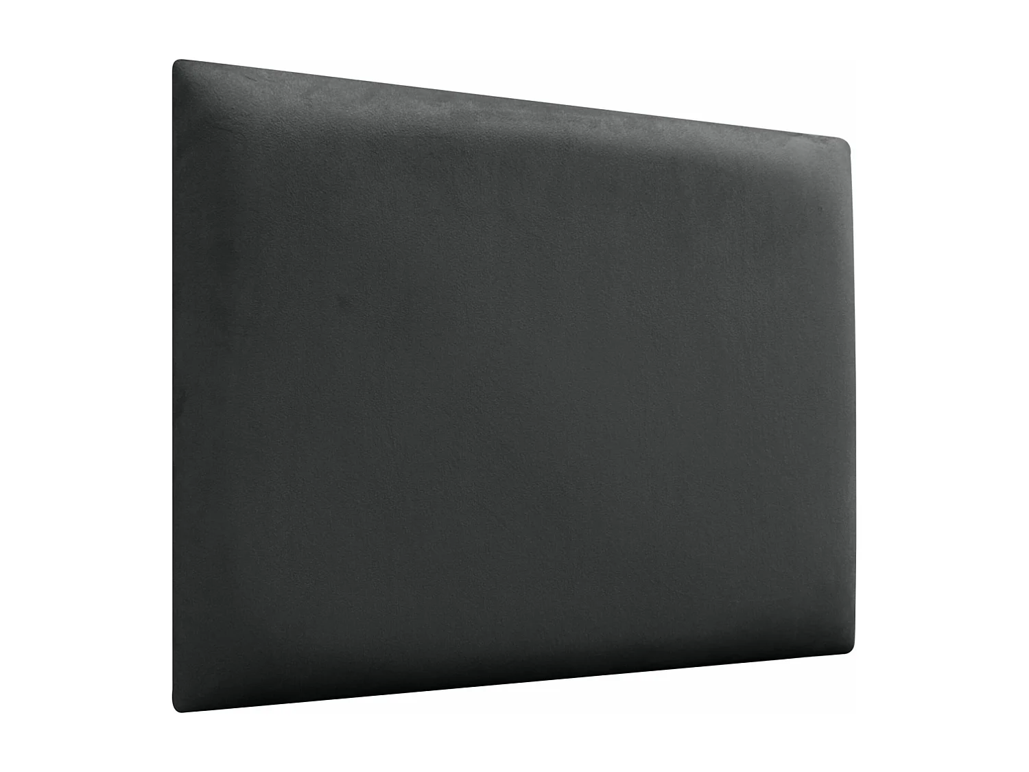 DHOME Tête delit Tapissée en velours de qualité supérieure composée de panneaux autocollants interchangeables pour chambre  (gris foncé, 220 cm)