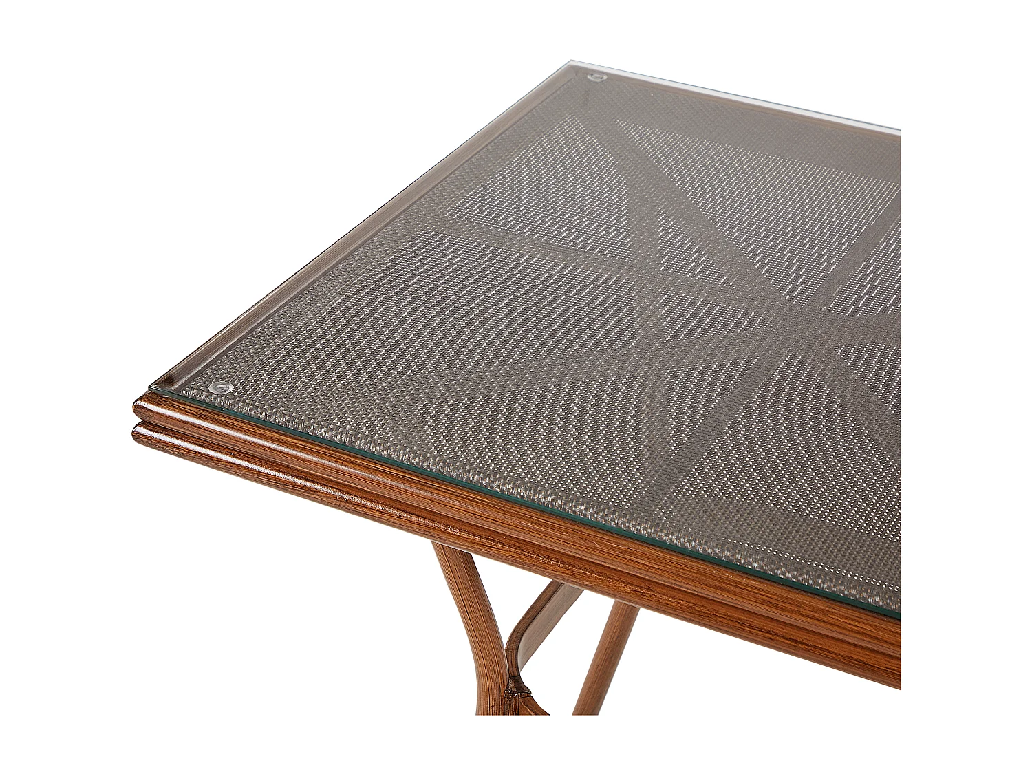 Table de salle à manger de jardin CASPRI II 80 cm 80 cm Verre Gris