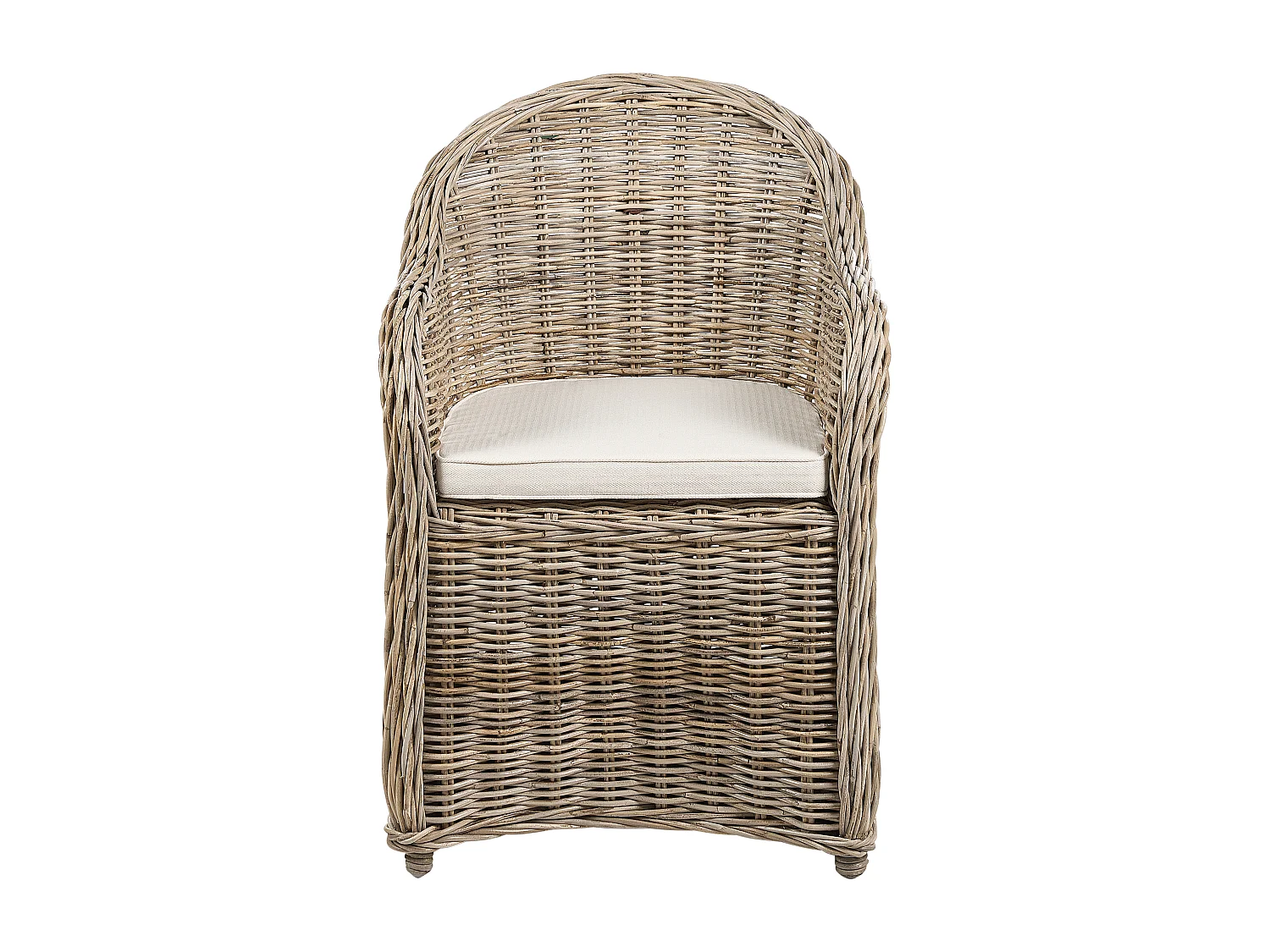 Lot de 2 chaises de jardin en rotin naturel SUSUA II