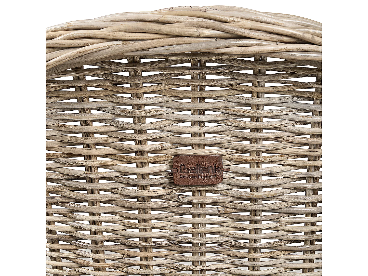 Conjunto de 2 cadeiras de jardim em rattan natural SUSUA II