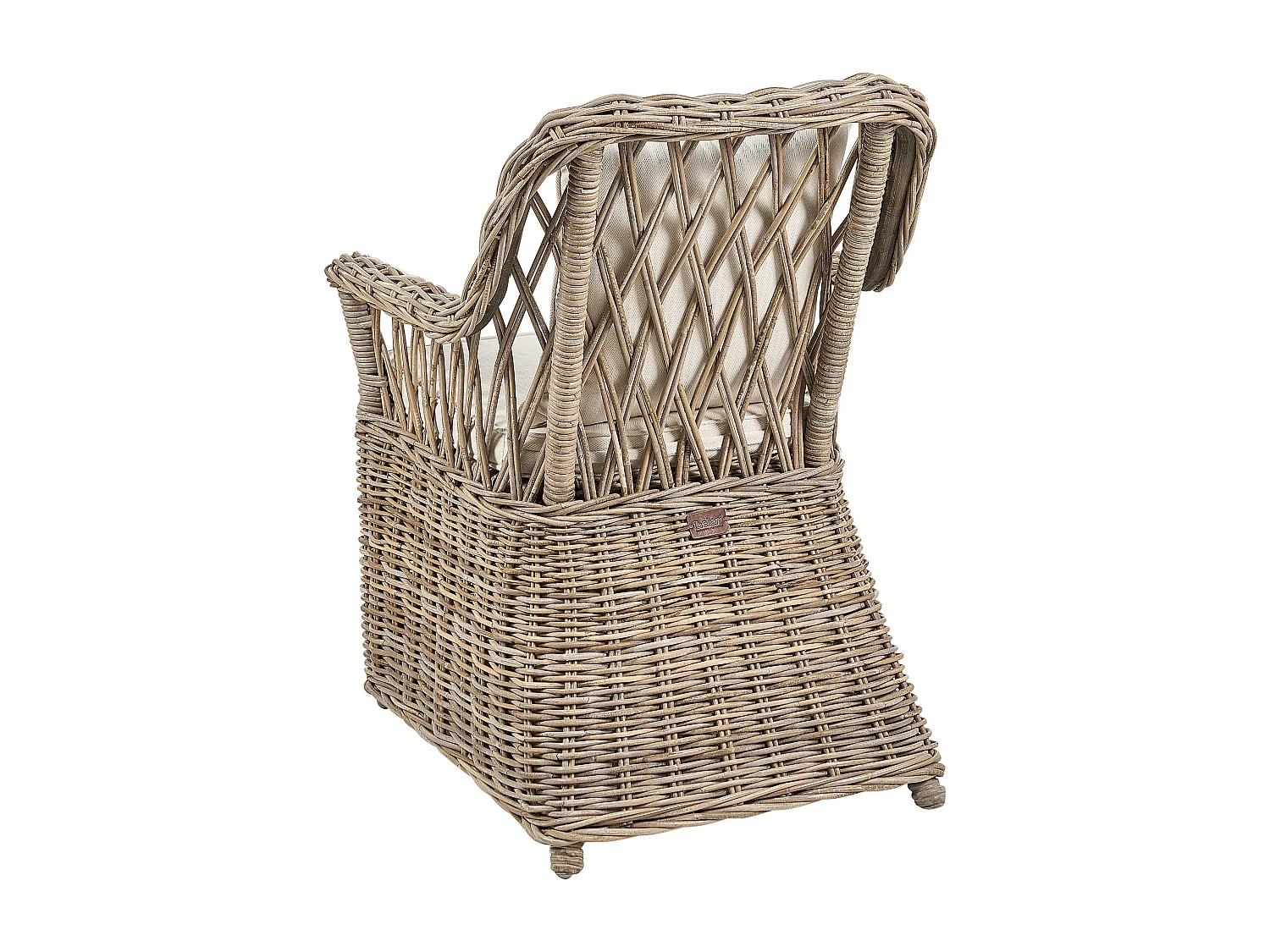 Lot de 2 chaises de jardin en rotin naturel MAROS II