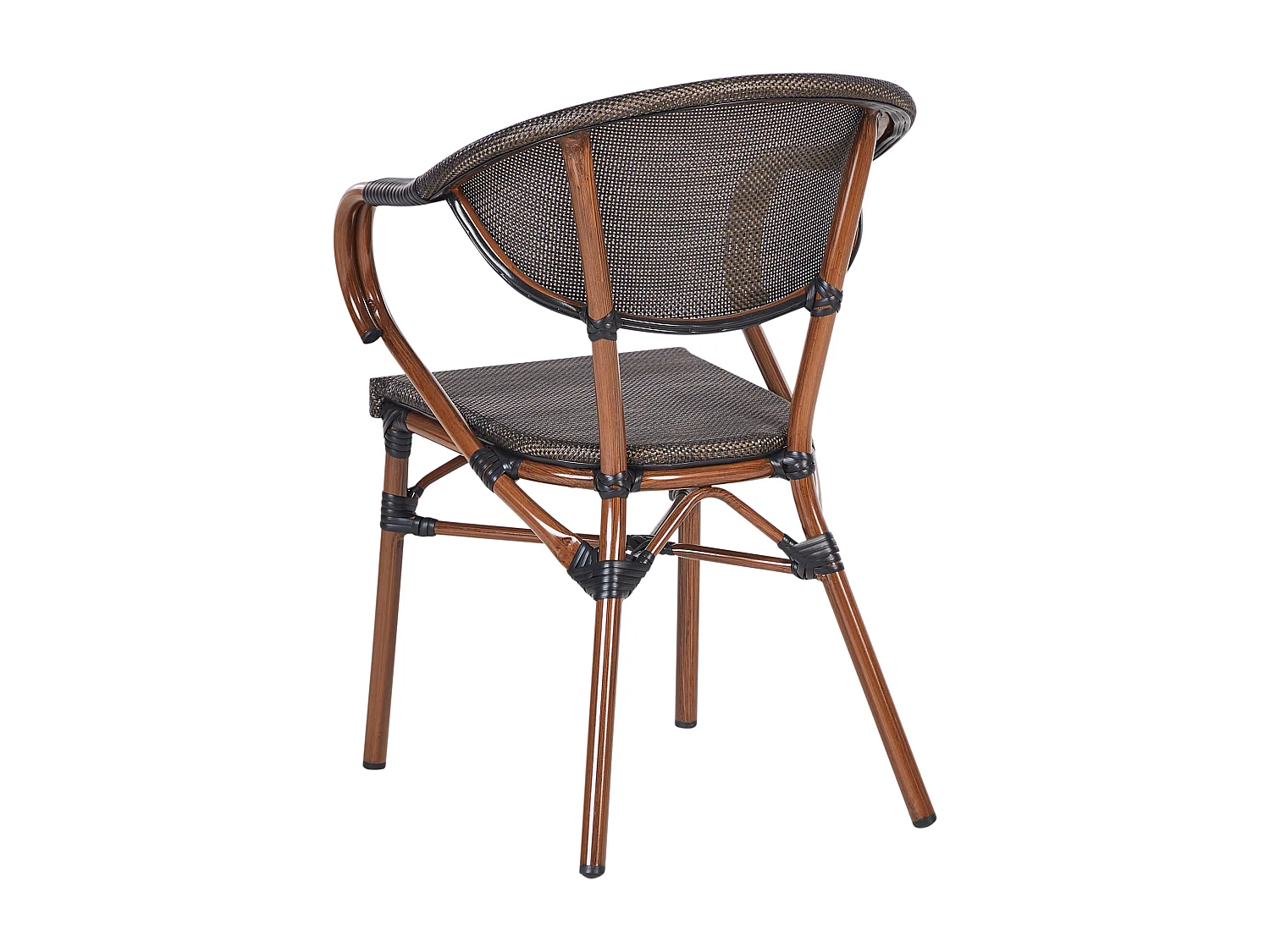 Lot de 4 chaises de jardin CASPRI II Métal Gris