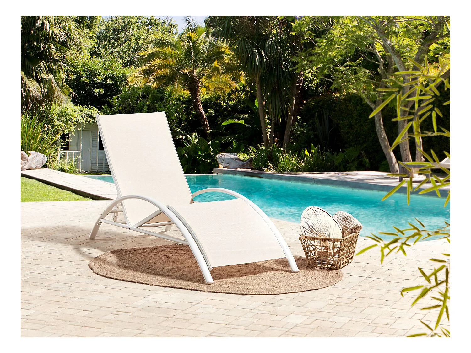 Ligstoel GAETA Metaal Beige