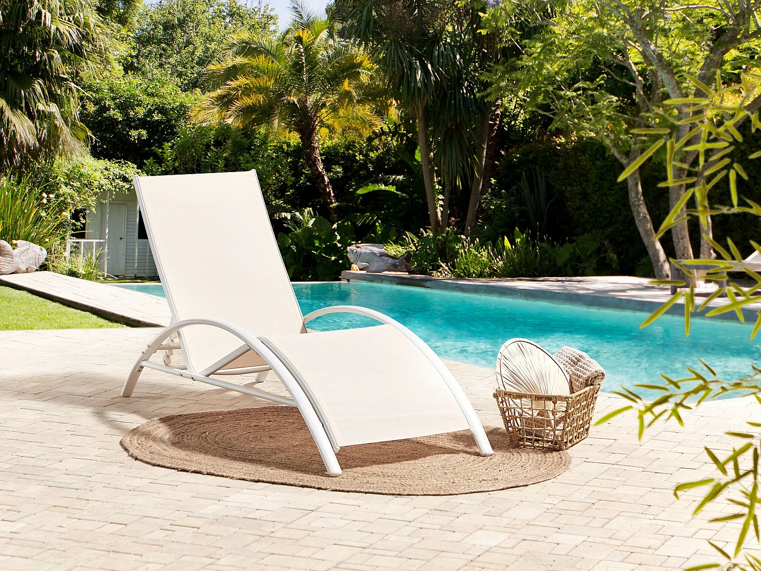 Transat GAETA Métal Beige