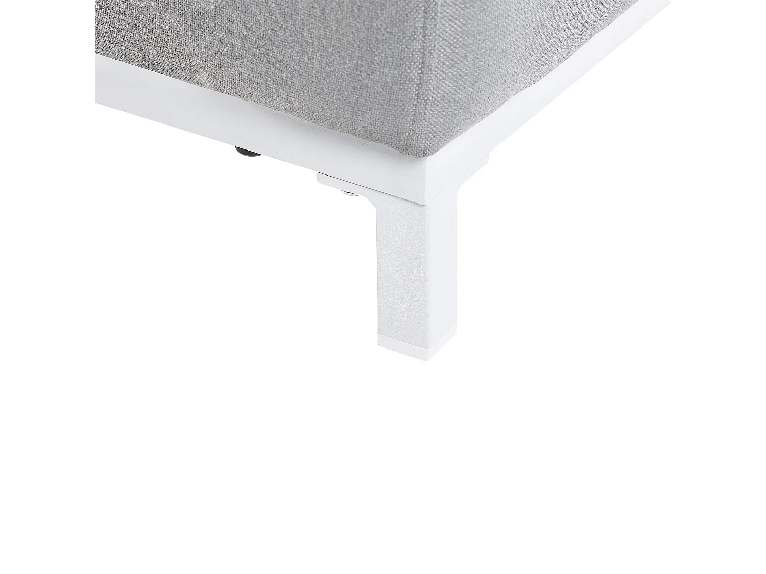 Ensemble de 2 fauteuils de jardin ROVIGO Tissu Gris clair