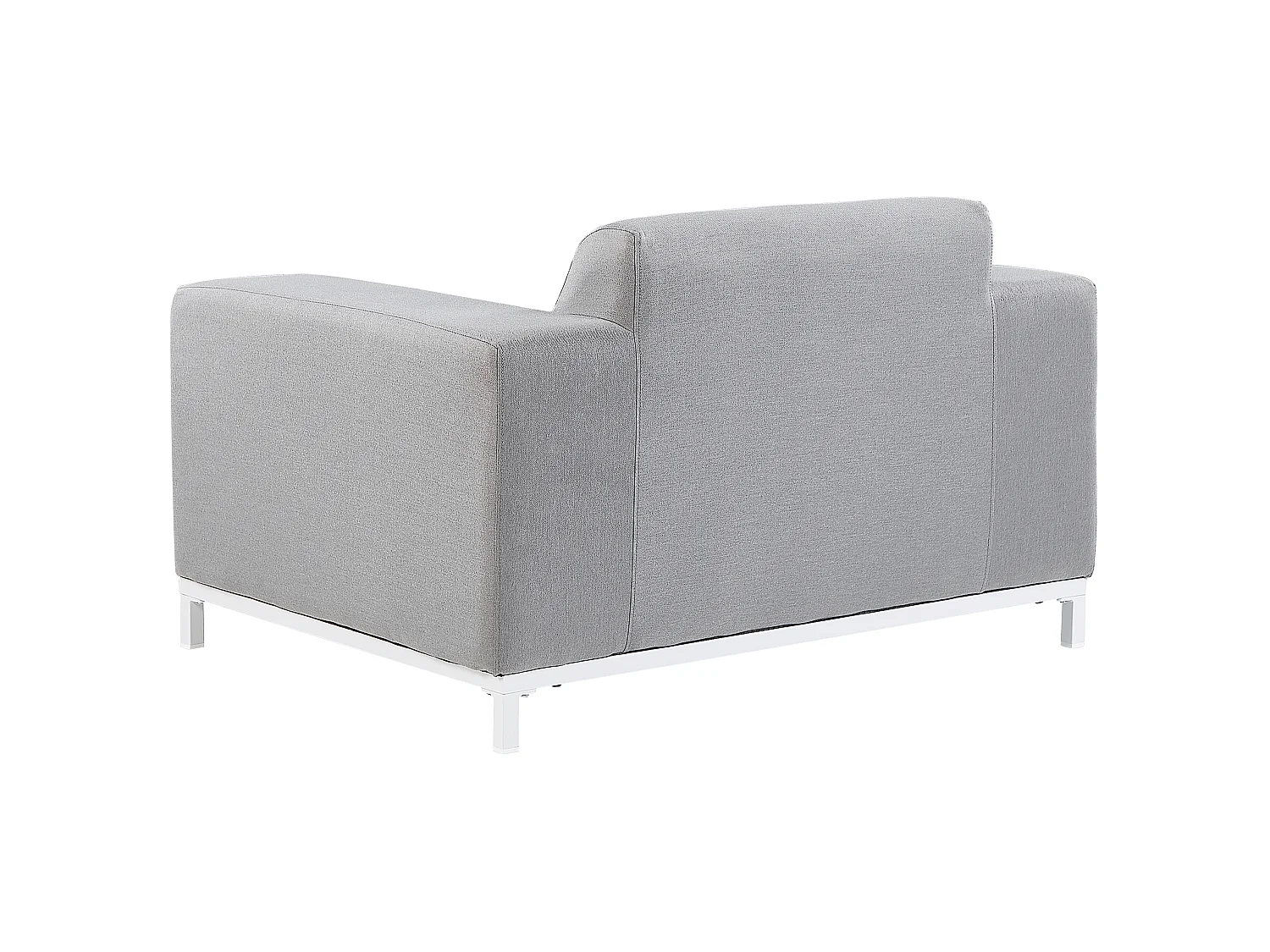 Ensemble de 2 fauteuils de jardin ROVIGO Tissu Gris clair