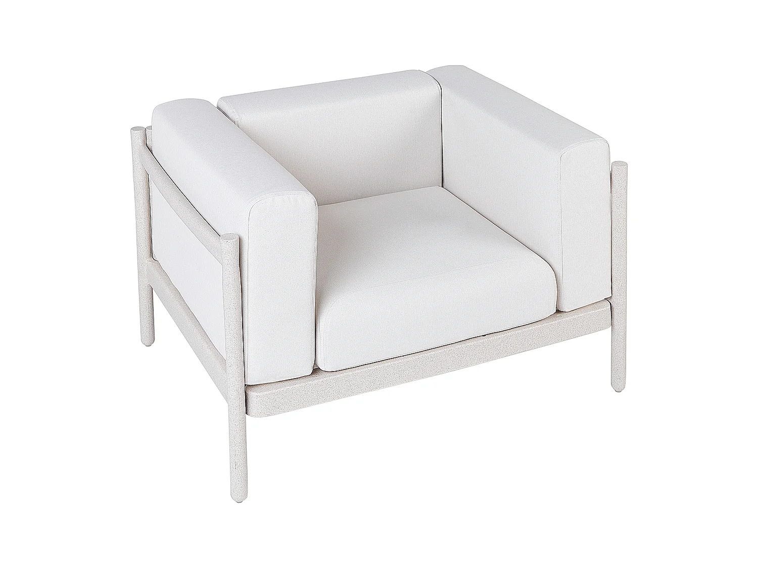 Set van 2 tuinfauteuils FERRETTI Lichtbeige