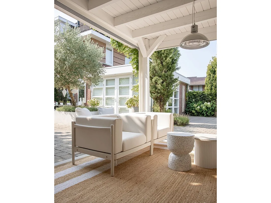 Ensemble de 2 fauteuils de jardin FERRETTI Beige clair