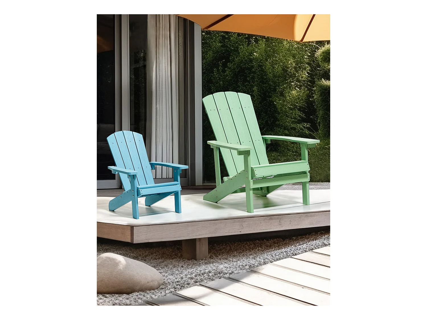Chaise de jardin ADIRONDACK Vert clair