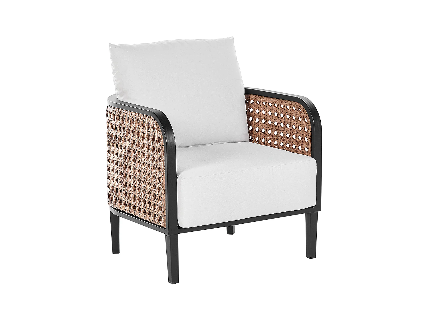 Fauteuil de jardin MONTEFALCO Métal Blanc