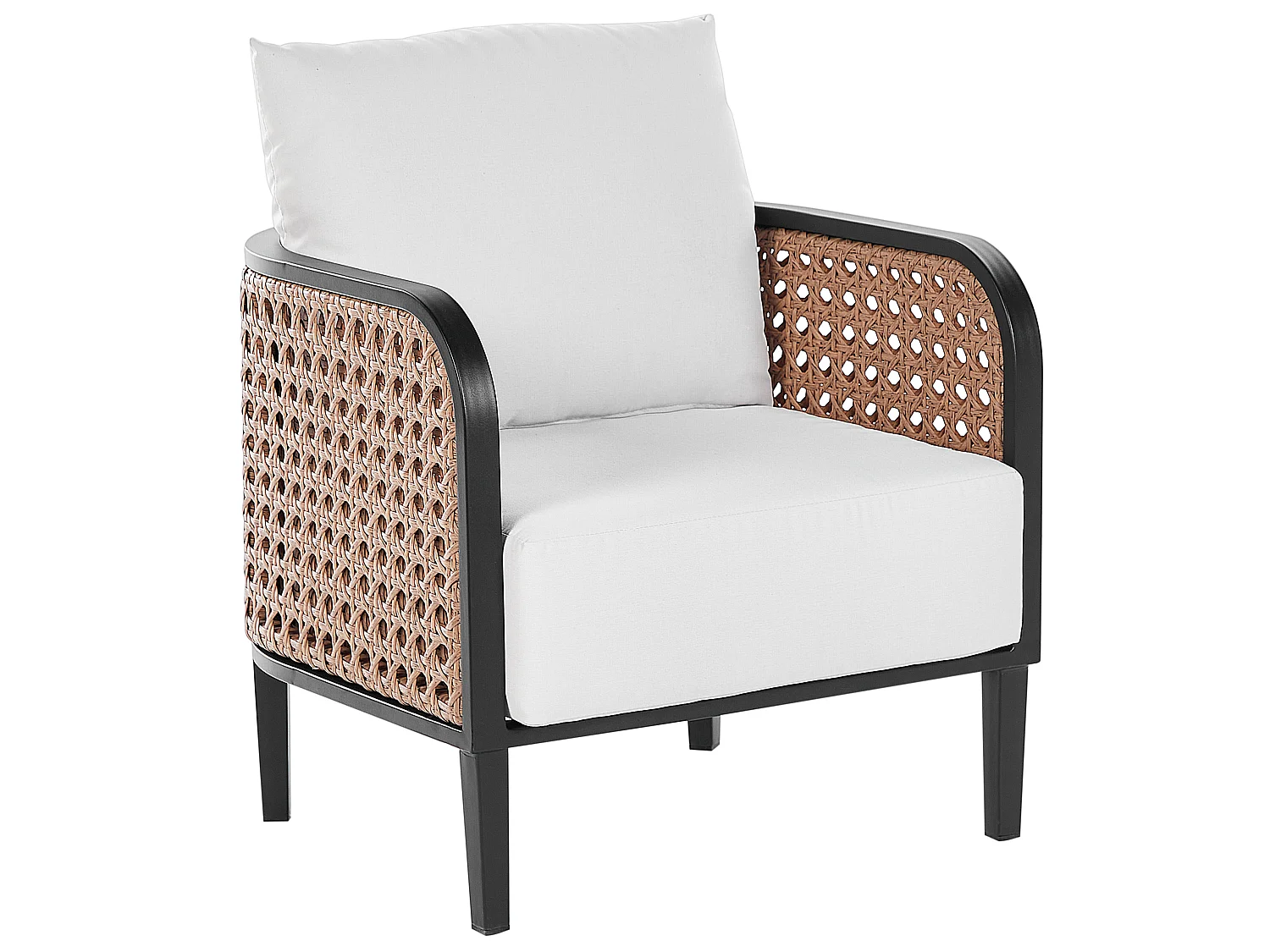 Fauteuil de jardin MONTEFALCO Métal Blanc