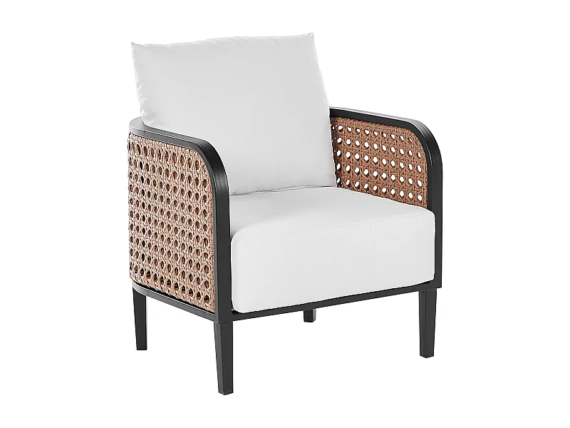 Fauteuil de jardin MONTEFALCO Métal Blanc