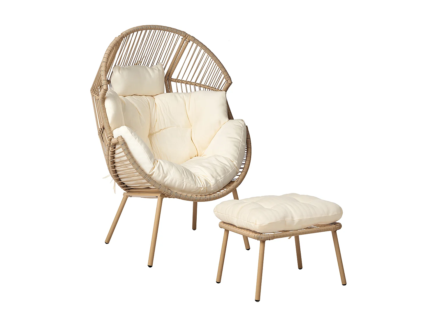 Chaise de jardin MURANO Polyrotin Naturel