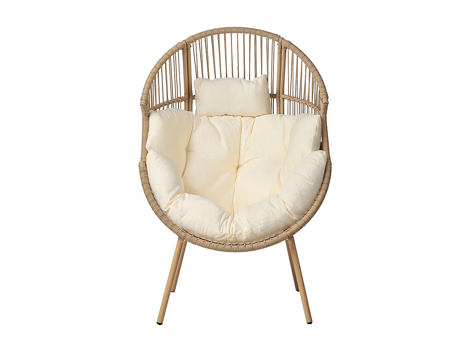 Chaise de jardin MURANO Polyrotin Naturel