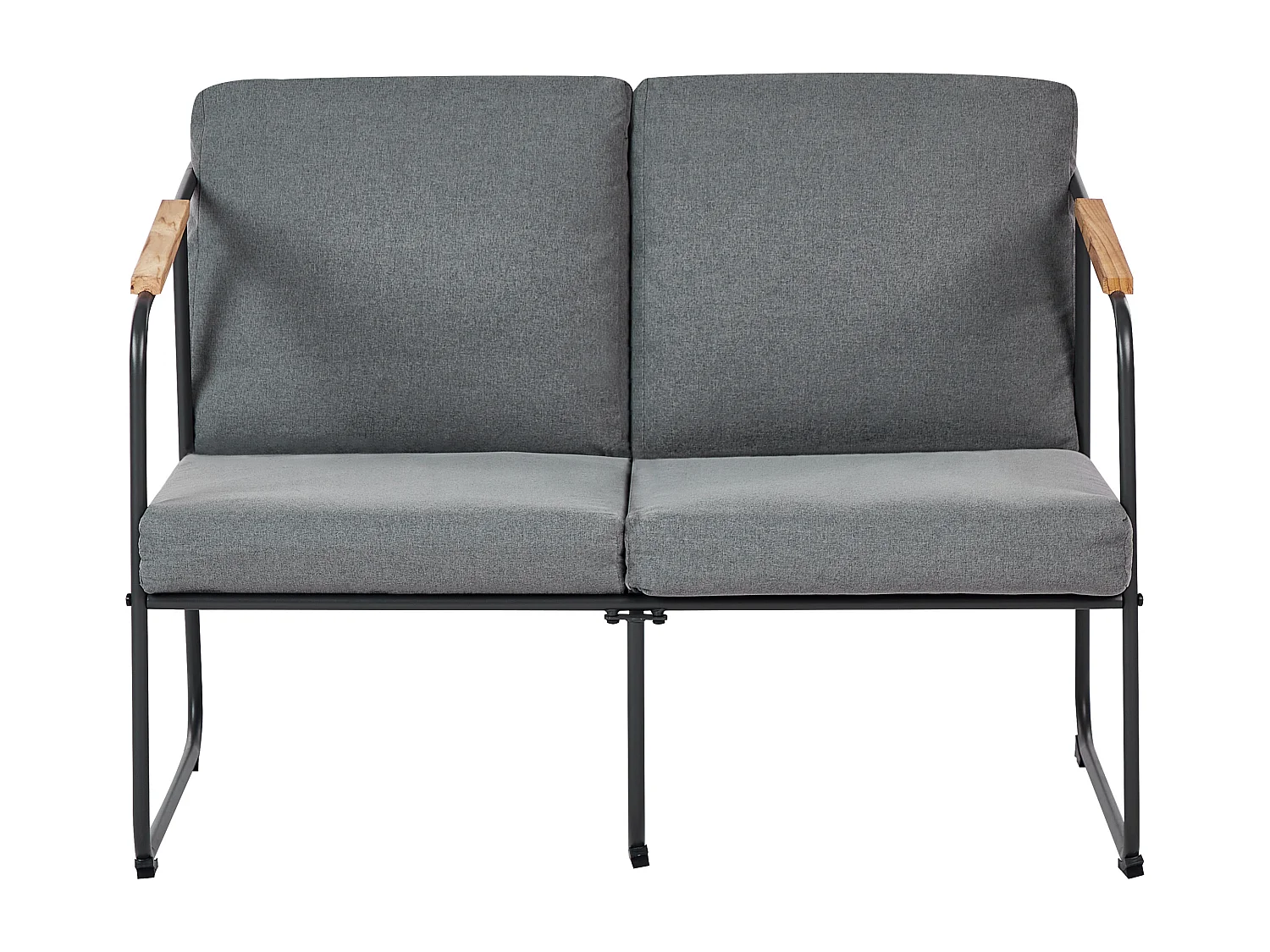 Ensemble de salon de jardin avec table 4 places VEZZANA Métal Gris