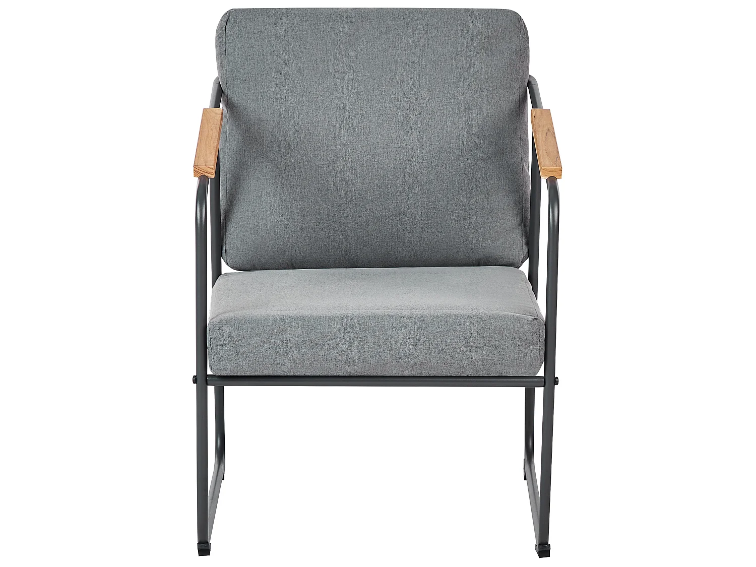 Set da giardino con tavolo 4 posti VEZZANA Metallo Grigio