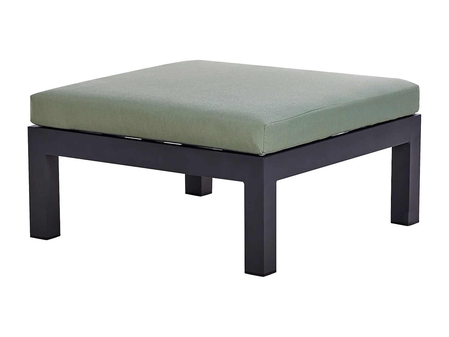 Ensemble de canapés d'angle de jardin 5 places MESSINA Côté droite Métal Vert