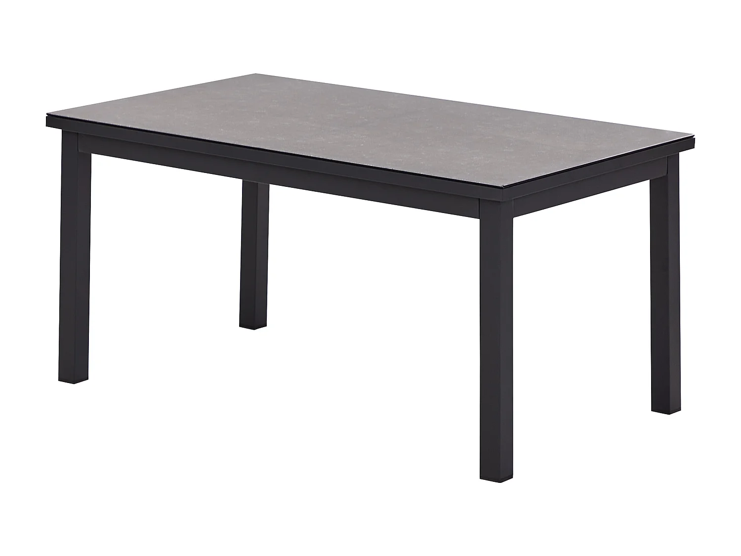 Garten Ecksofa mit Tisch 5-Sitzer MESSINA linksseitig Metall Cremeweiss