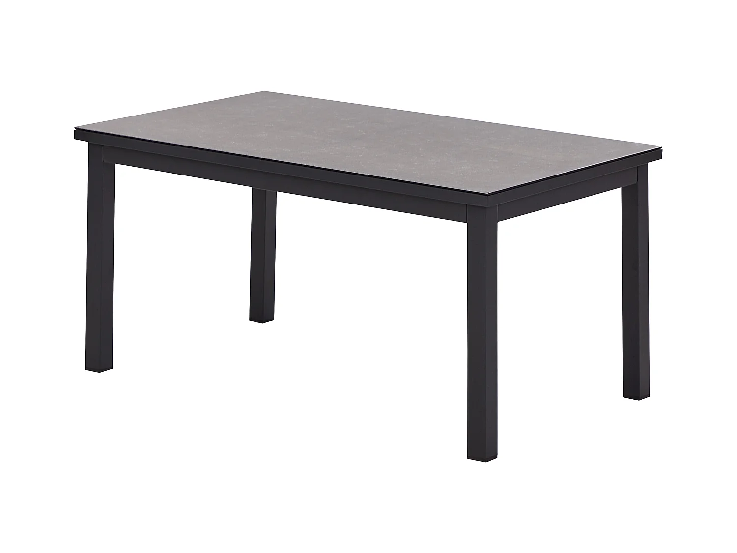 Narożnik ogrodowy ze stolikiem dla 5 osób MESSINA Lewostronny Metal Złamana biel