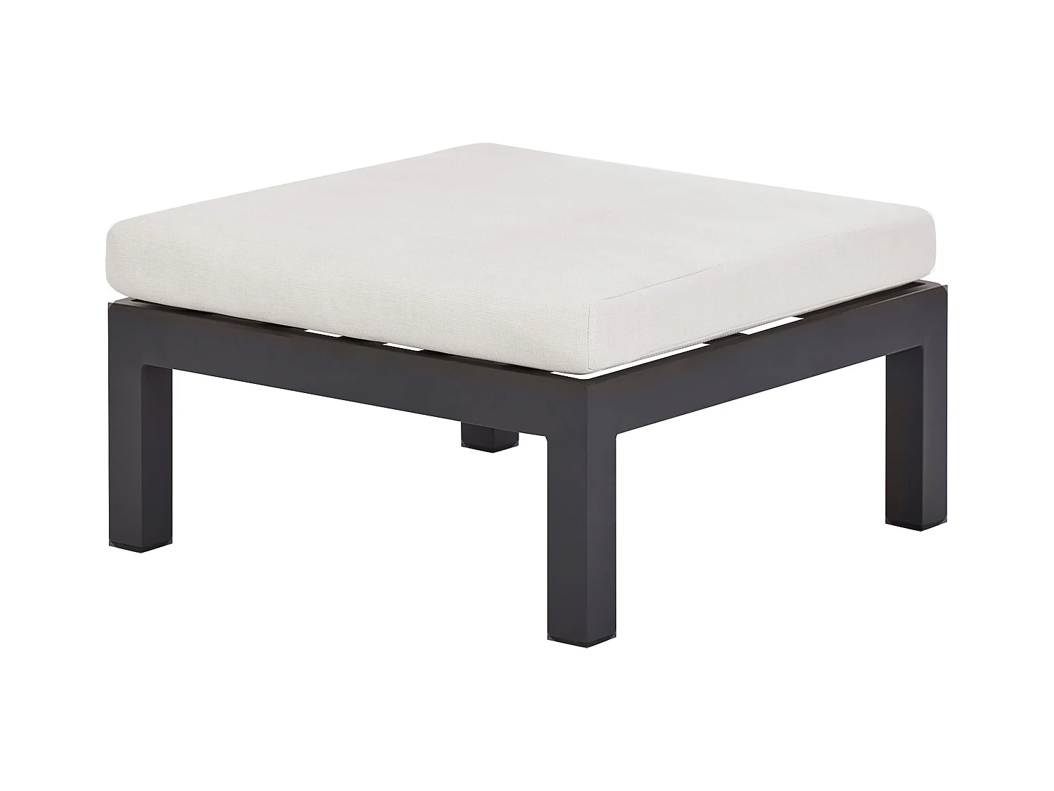 Narożnik ogrodowy ze stolikiem dla 5 osób MESSINA Lewostronny Metal Złamana biel