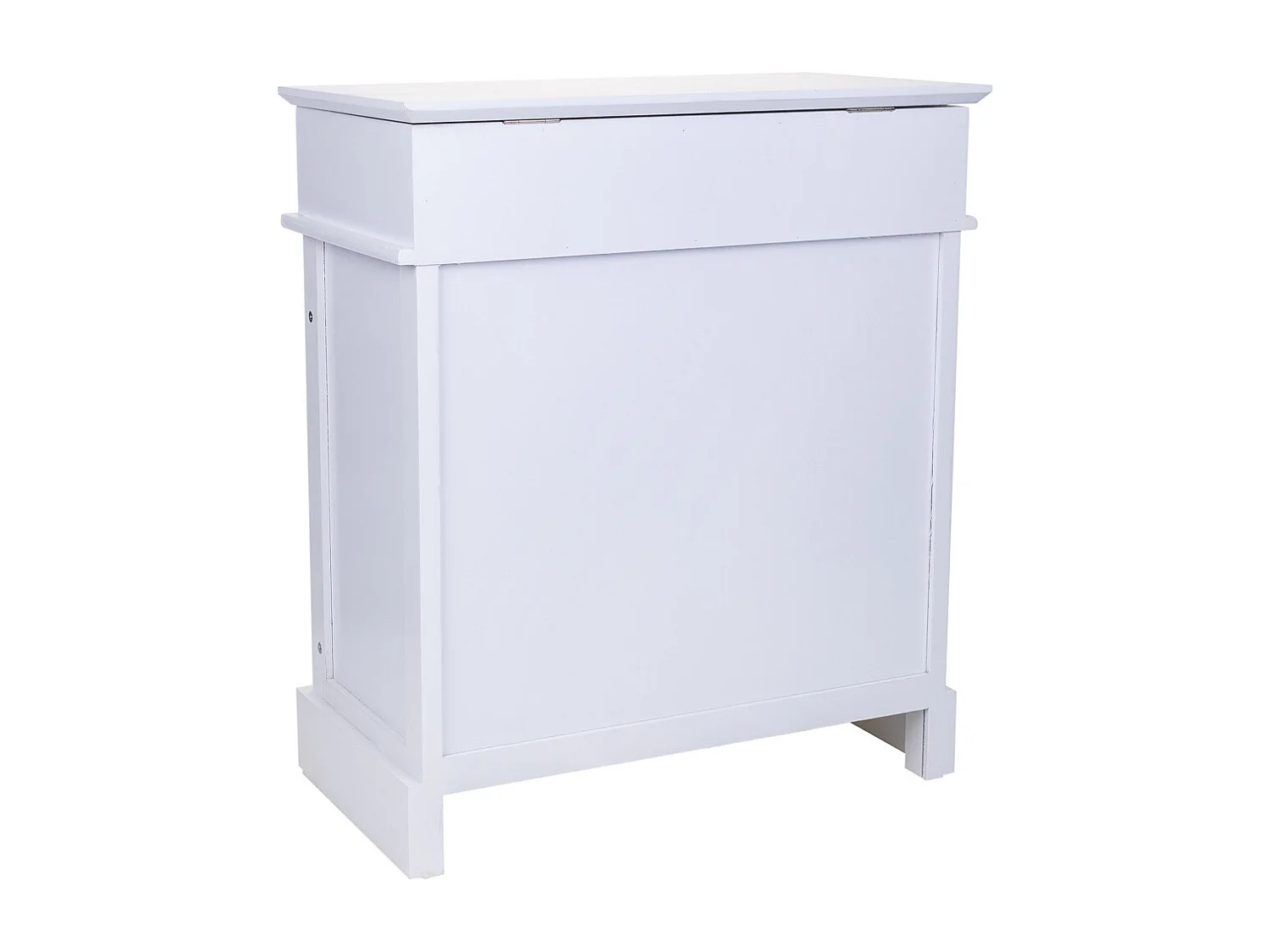 Sapateira de madeira branca 50x28x58