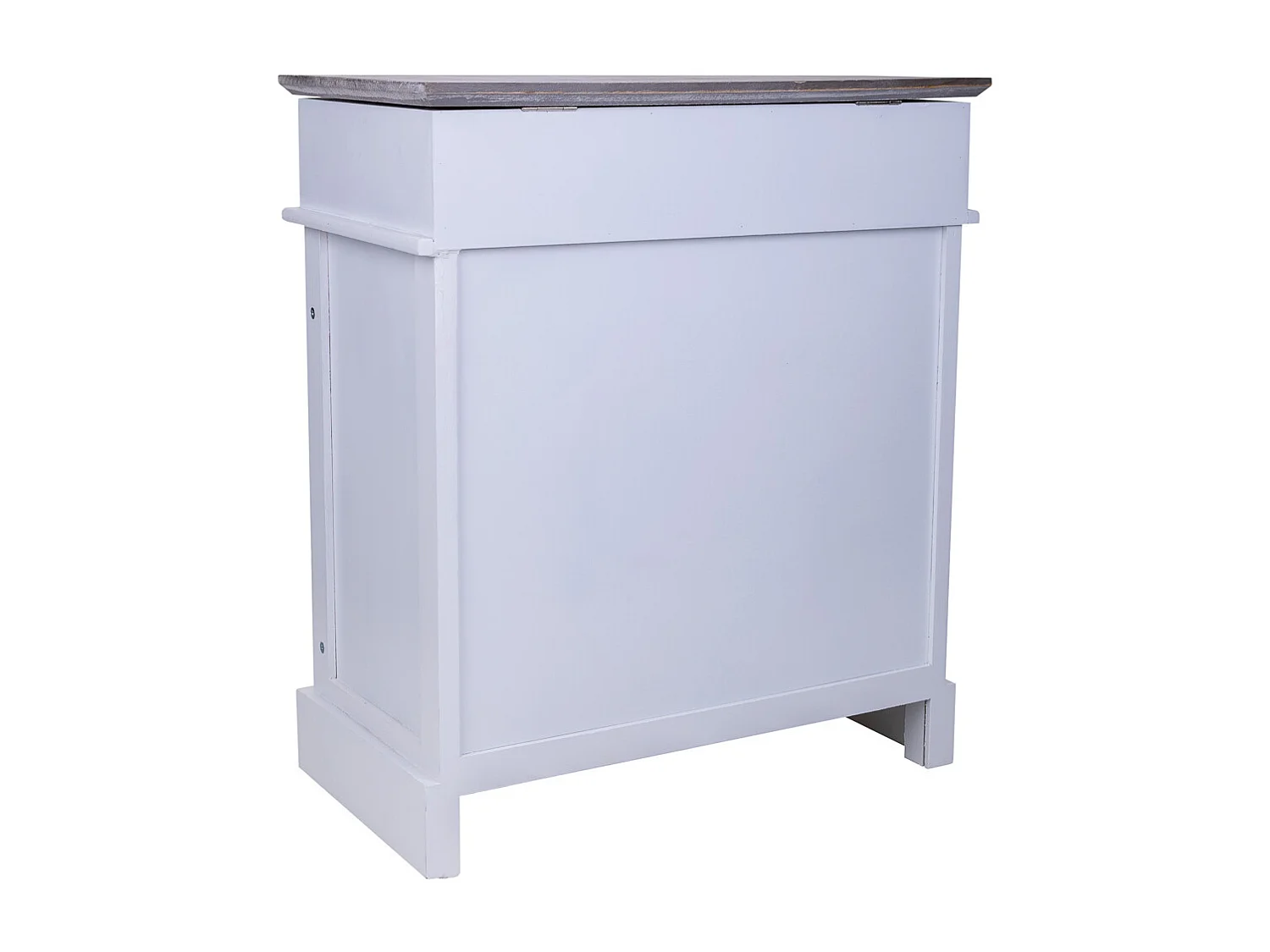 Sapateira de madeira branca 50x28x58